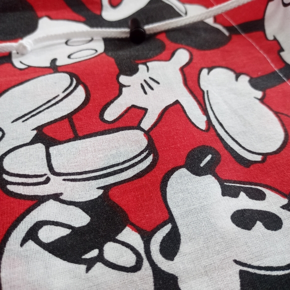 *SOLDOUT* Custom Reworked Retro Red Mickey Mouse Bennygonia 1990s Shorts Unisex - Picture 8 of 9